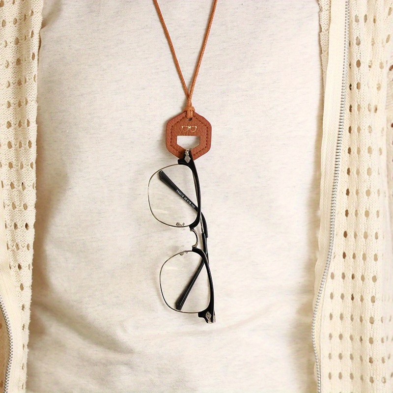 Sunglass Retainer Cord - Brillenkordel aus Mikrofaser-Leder, Tragbare Halskordel, Unisex