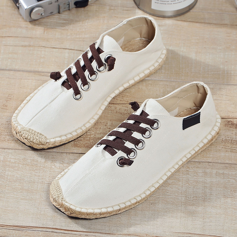 Espadrille Slip On - Frühlings- und Sommer-Stoffschuhe, cooler Street-Style, flach,
