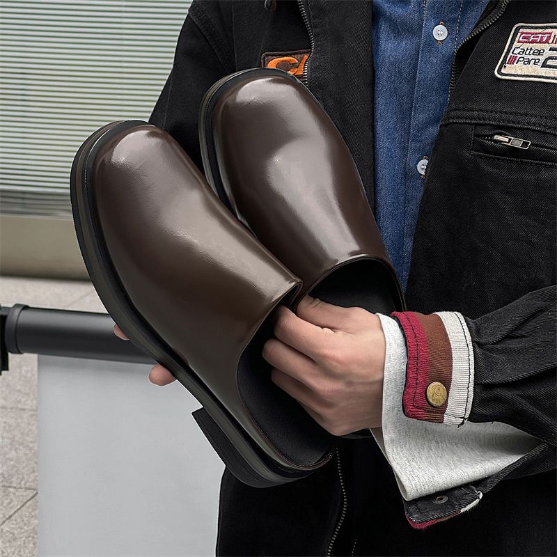 2025 Herren-Hausschuhe mit dic – Flip Flop Leather Men Bewertung und Preis