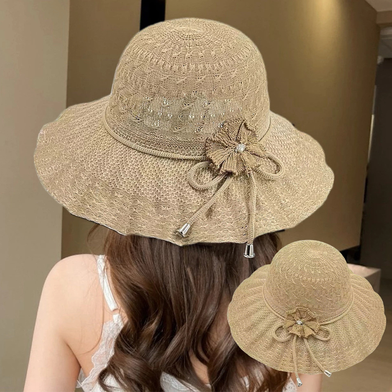 Sommerhut mit breiter Krempe,  – Bucket Hat Straw Bewertung und Preis