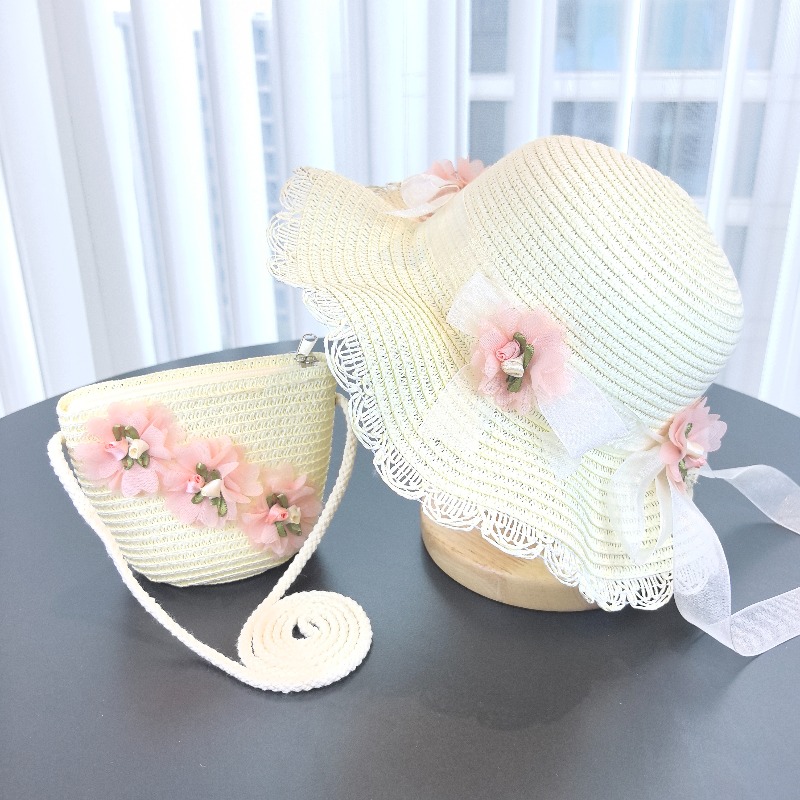 Mädchen 2-teiliger Strohhut Ei – Bucket Hat Straw Bewertung und Preis